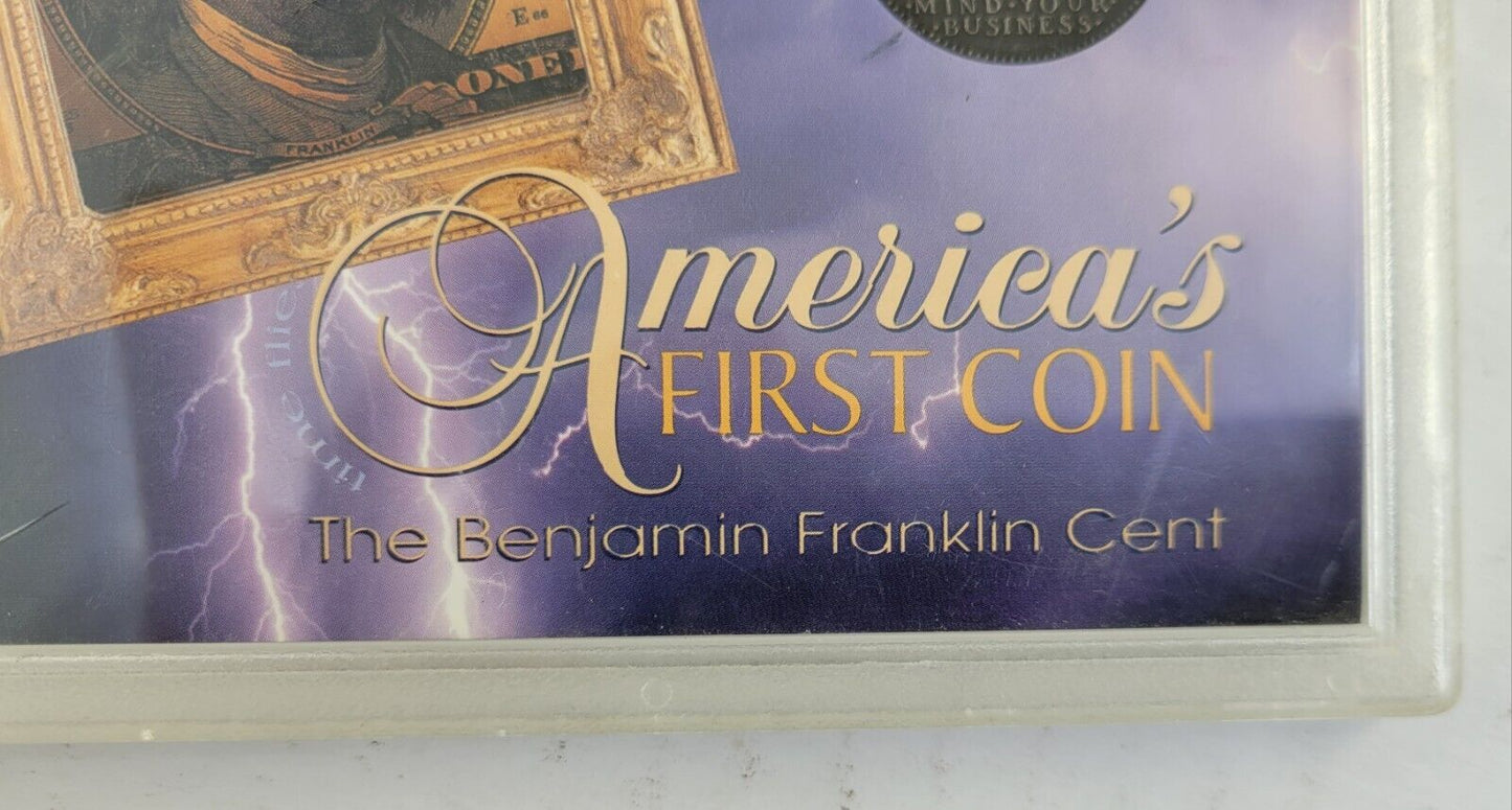Benjamin Franklin Fugio Cent America's First Coin 1787 Mind Your Business Time