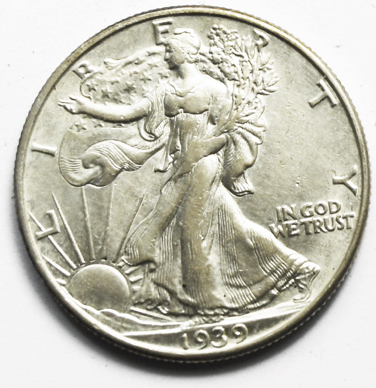 1939 D 50c Walking Liberty Half Dollar Fifty Cents Denver
