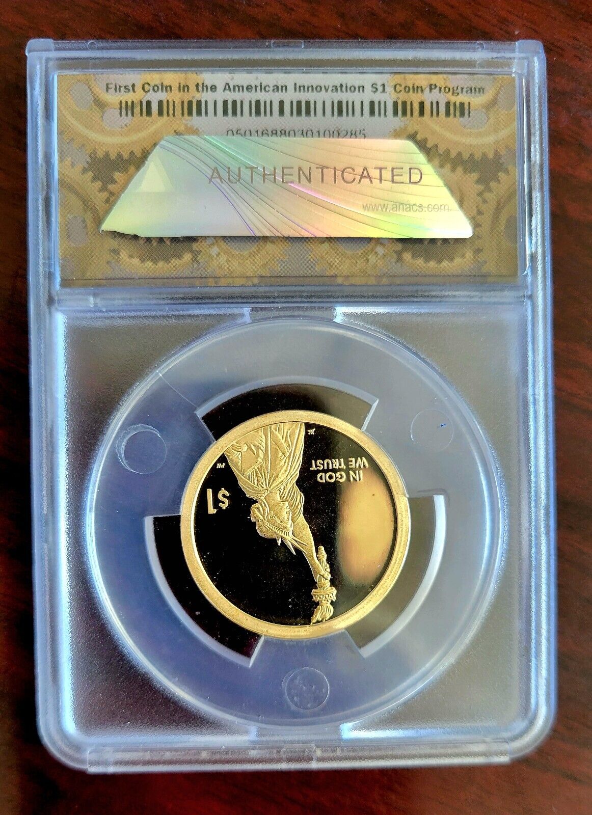 2019 S Innovation Signed First Patent PR70 ANACS First Strike