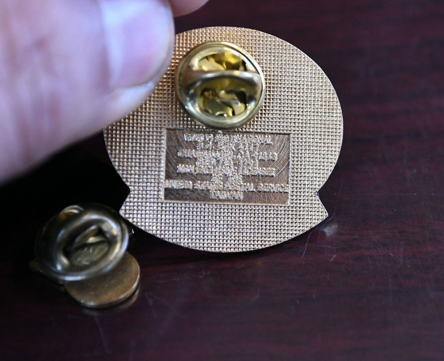 2 pc. Post Office Express Mail Enameled Pin Set Superior Accomplishment Award