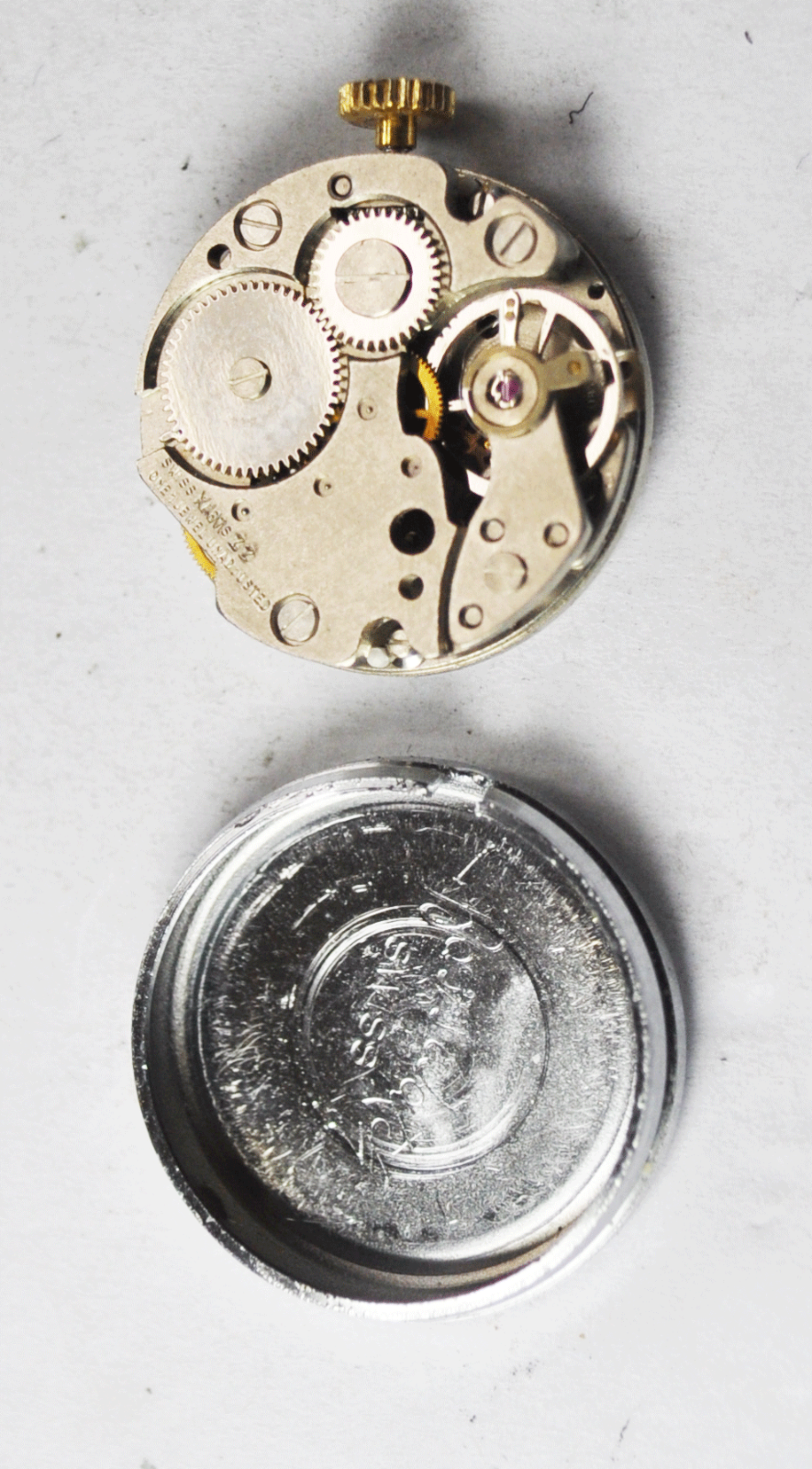 Ladies Lucerne Swiss Mystery Dial Second Hand Wristwatch 22mm Not Running