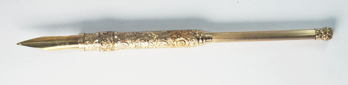 Mabie & Todd Gold Filled Fountain Dip Pen Slider and Screw Great Condition 7"