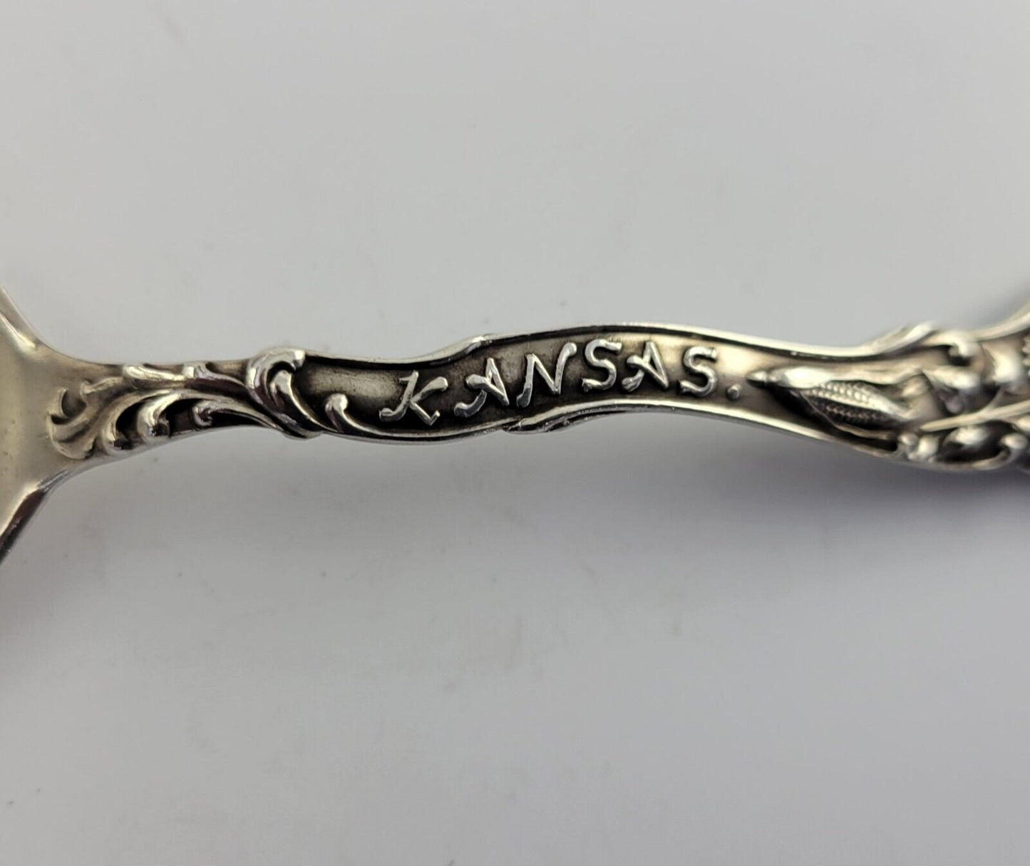 Wichita Kansas Sterling  Silver 5 5/8" Souvenir Spoon .72oz. City Hall