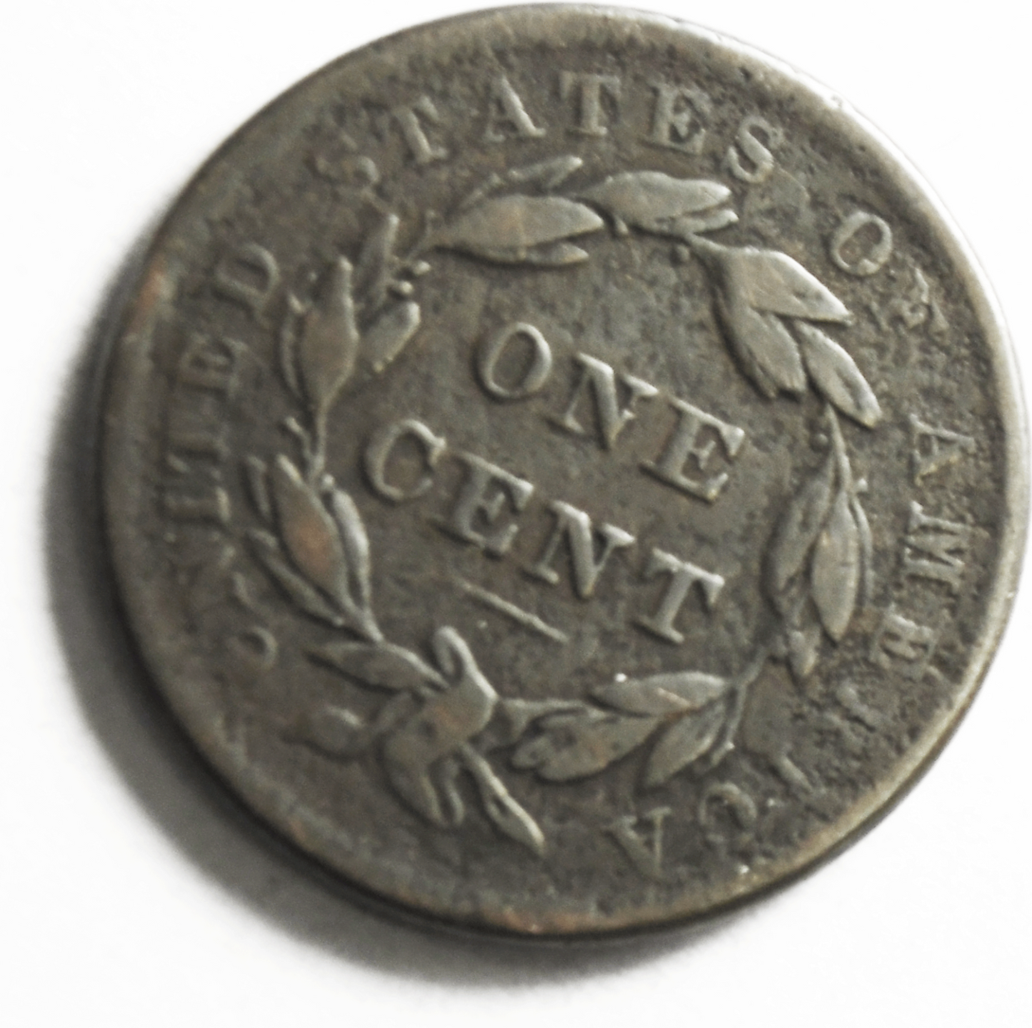 1838 1c Braided Hair Large Cent One Penny US Coin