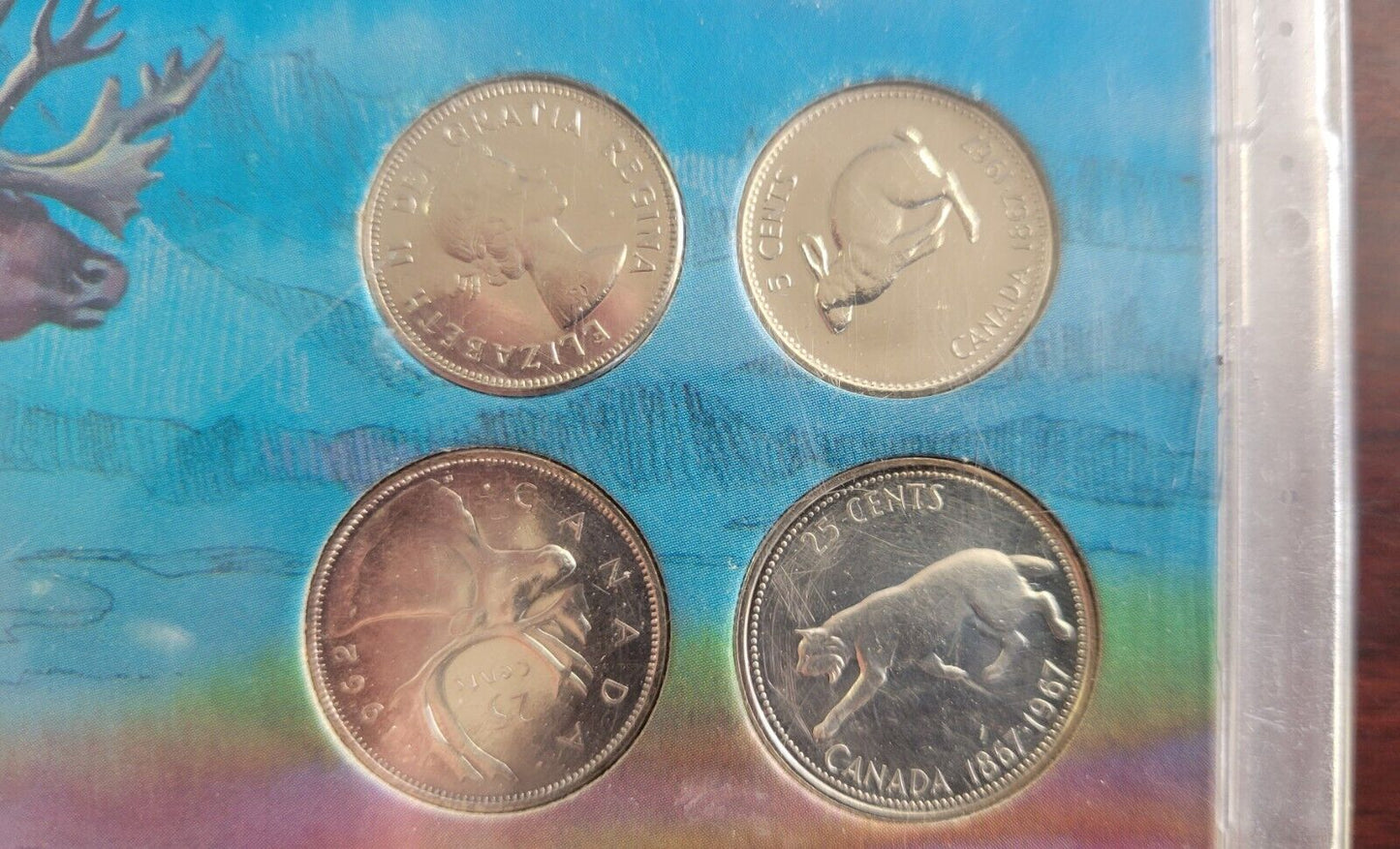 THE AMERICANA SERIES, NORTH AMERICAN WILDLIFE, 4pc Canadian Coin Set