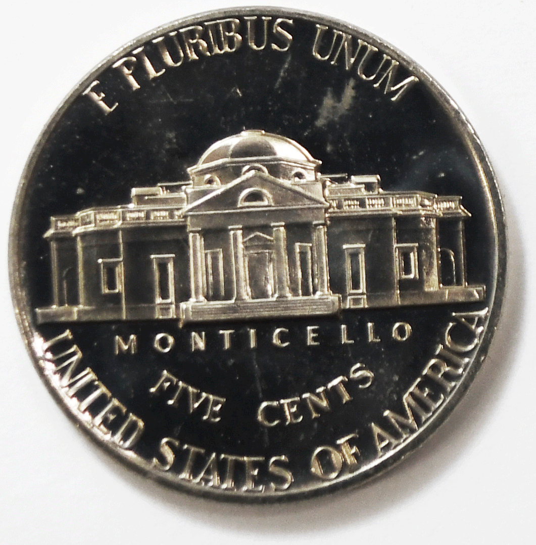 1972 S 5c Jefferson Proof Nickel Five Cents Uncirculated From Proof Set