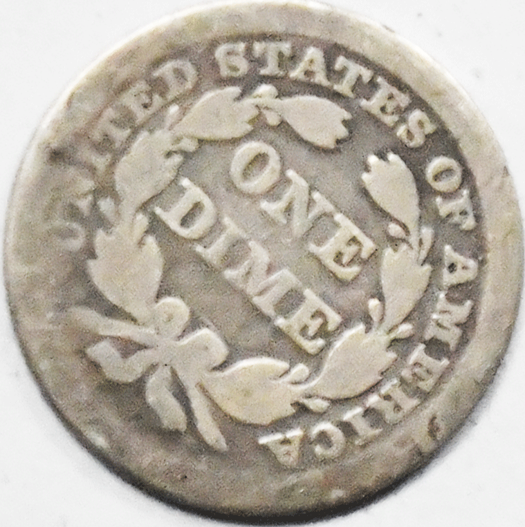 1853 10c Seated Liberty Silver Dime Ten Cents Philadelphia