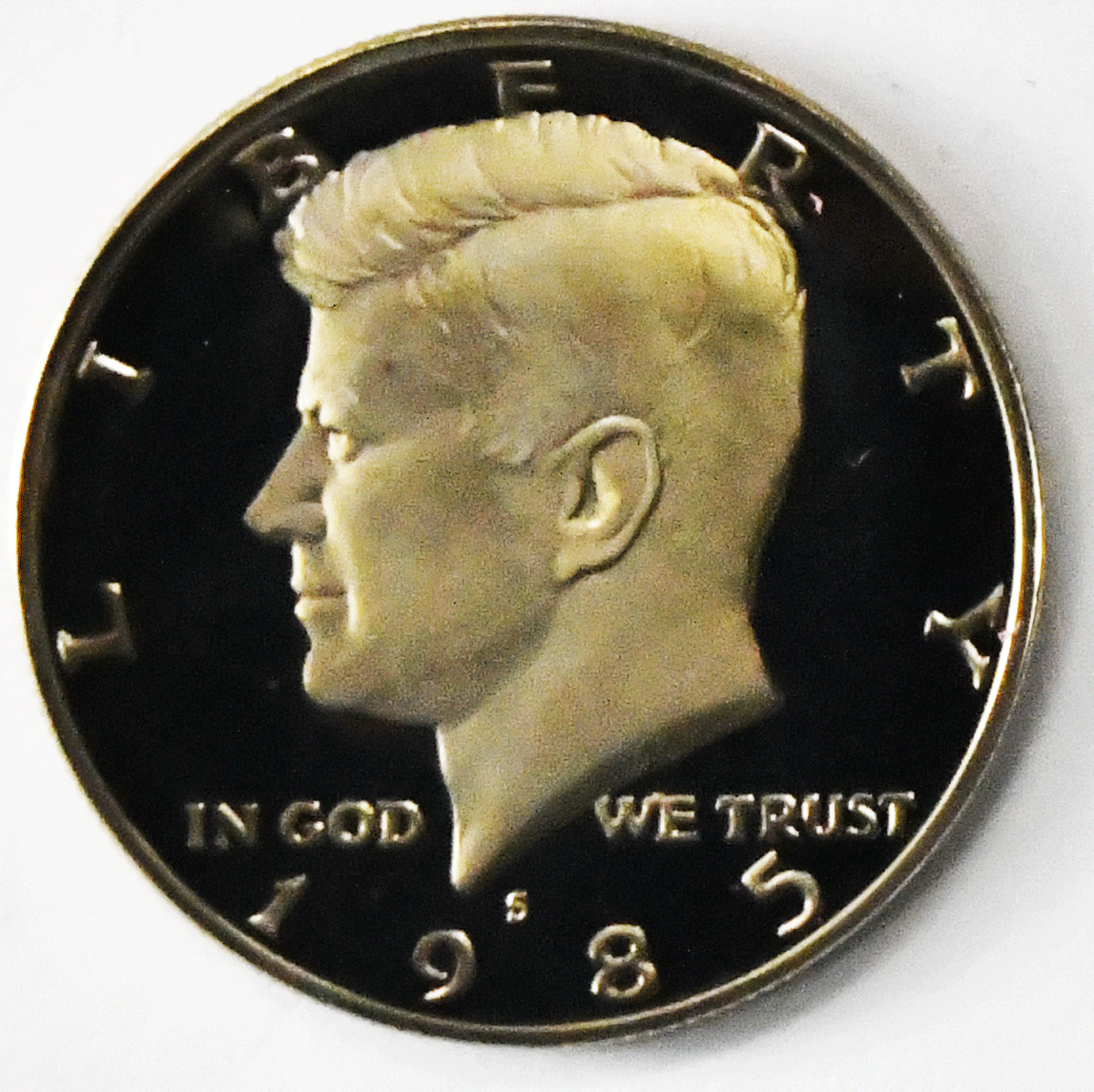 1985 S 50c Kennedy Half Dollar  Proof Clad Fifty Cents
