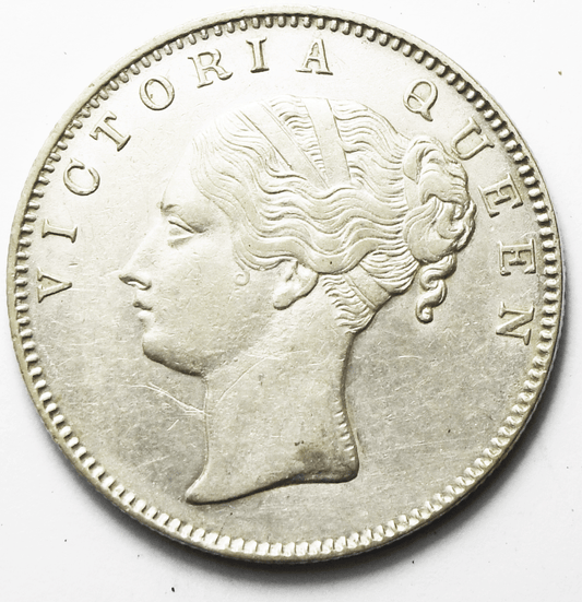 1840 (m )India-British Silver One Rupee KM# 457.5