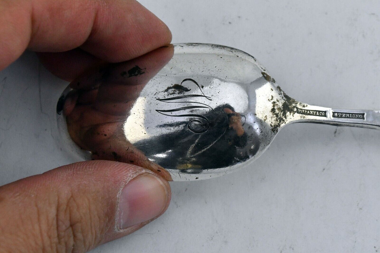 Tiffany & Co. Sterling Silver 6 3/8" Jack & Jill Nursery Rhymes Oval Spoon 1.5oz