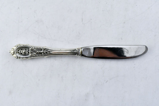 Rose Point by Wallace Sterling/Stainless 6 1/4" Hollow Butter Spreader 1.3 oz.