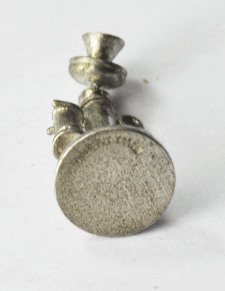 Sterling Wells 3-D Adjustable Top Candlestick Old Phone Charm 22mm x 12mm
