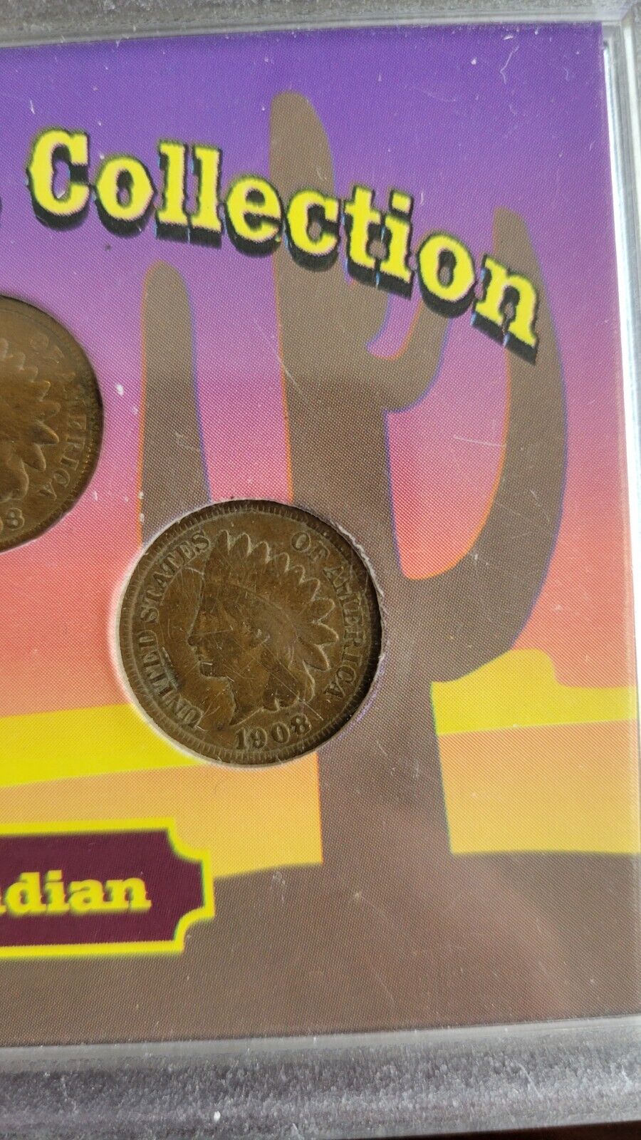 Indian Head Cent Set - The Wild West Coin Collection - 5 Coin Penny Set 1907-08