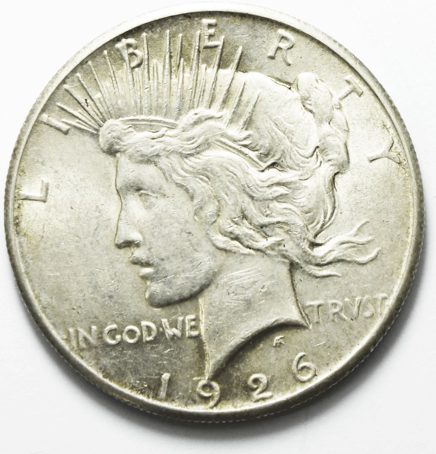 1926 $1 Peace Silver One Dollar US Philadelphia AU