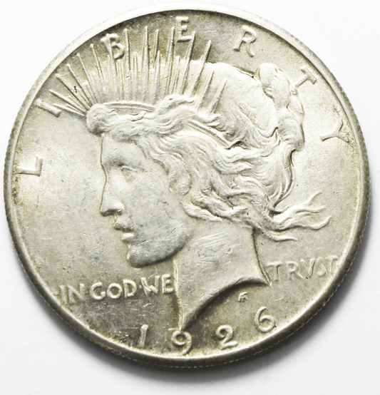 1926 $1 Peace Silver One Dollar US Philadelphia AU