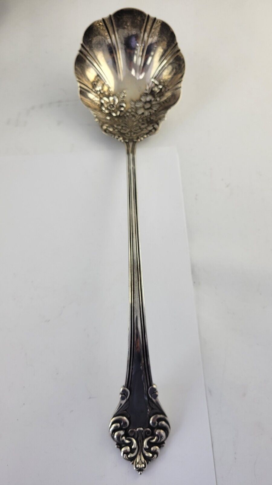 Elegante by Reed and Barton Sterling Silver 13 3/4" Old Style Solid Soup Ladle