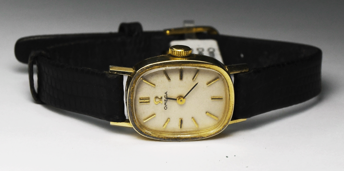 1973 Women's 14k Solid Gold Omega Wristwatch H5838 cal. 1070 17mm