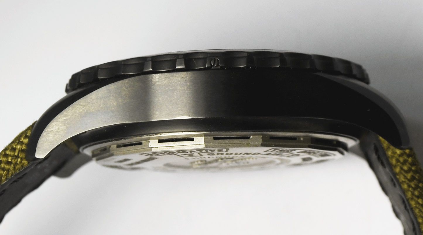 Breitling Chronospace Military GMT Alarm Blacksteel Men's Watch M78366 46mm