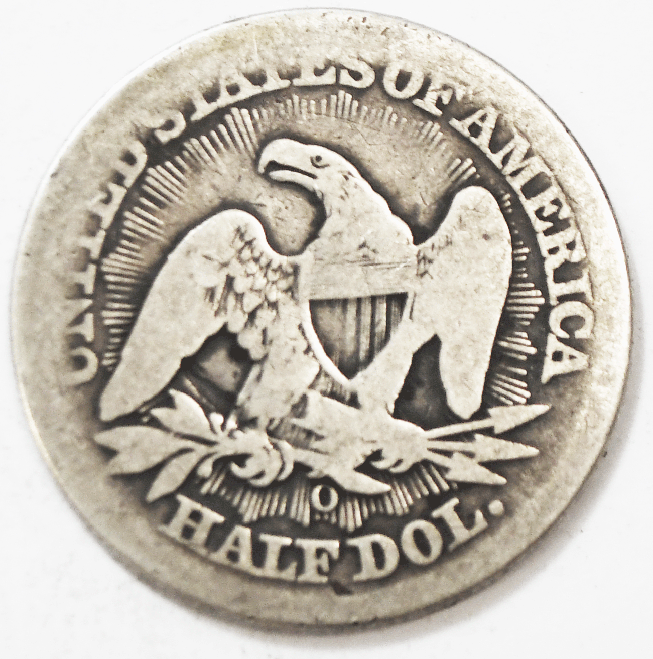 1853 O 50c Seated Liberty Silver Half Dollar Fifty Cents New Orleans