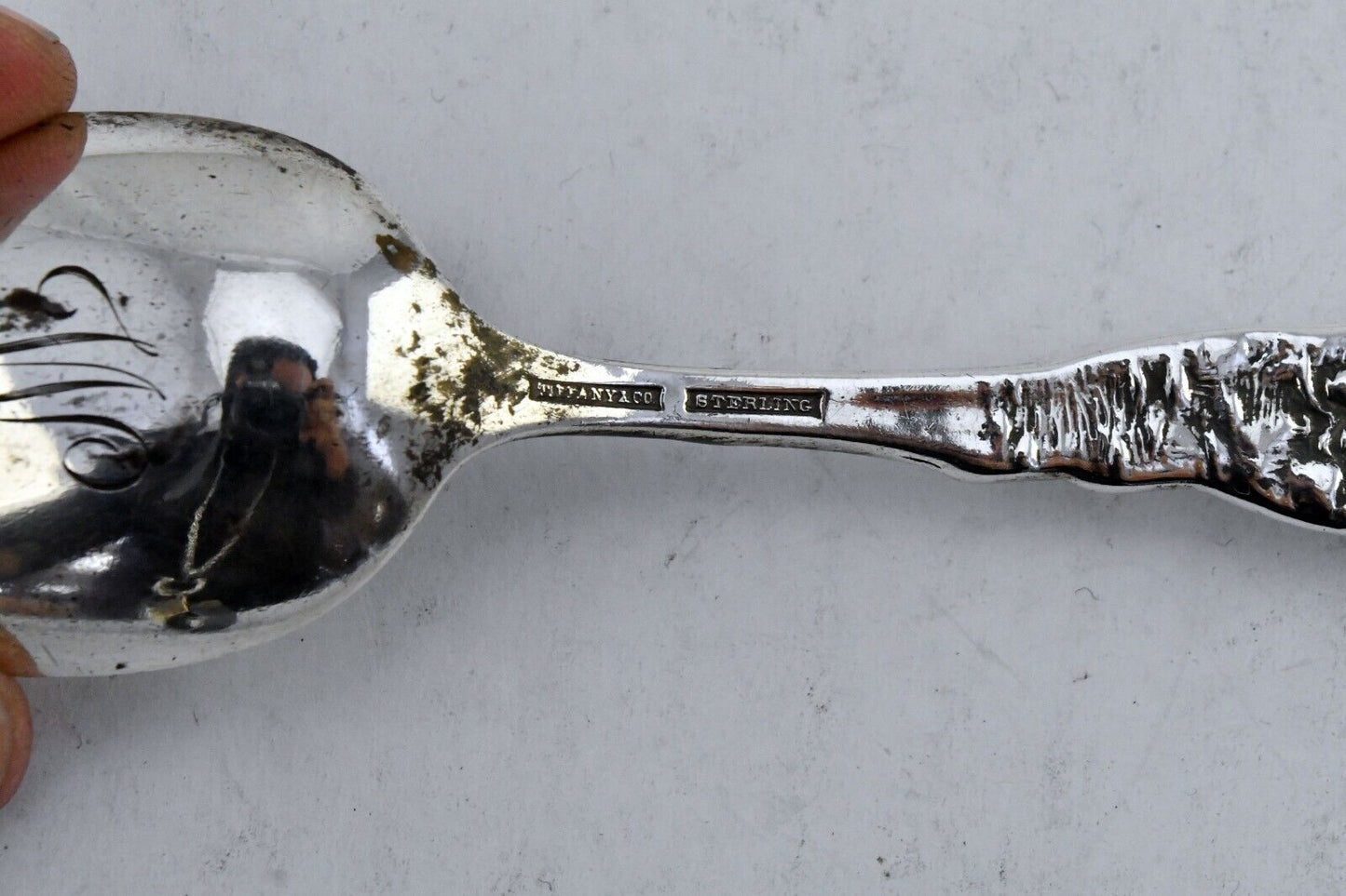 Tiffany & Co. Sterling Silver 6 3/8" Jack & Jill Nursery Rhymes Oval Spoon 1.5oz