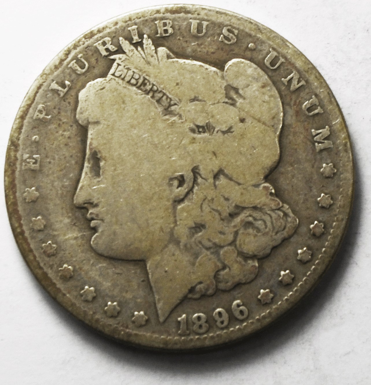 1896 S $1 Morgan Silver One Dollar US Coin Rare San Francisco