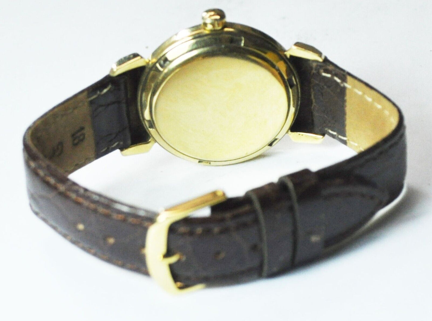 1950 Omega Seamaster 352 18k Gold Bumper Automatic 14324 Hooded Lug Deluxe 34mm