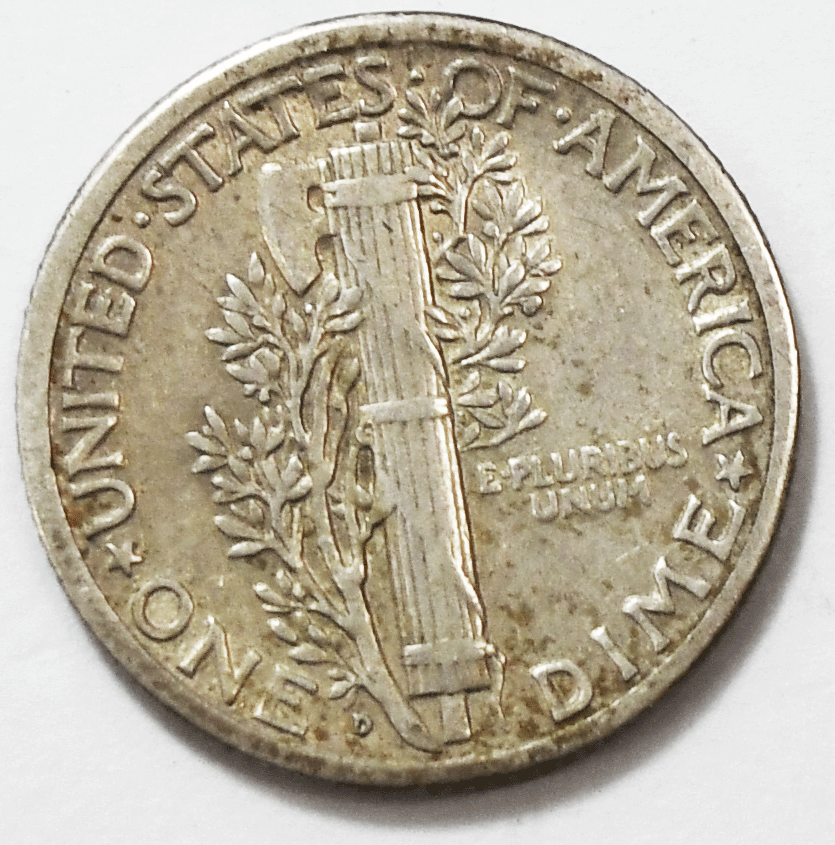 1928 D 10c Mercury Silver Dime Rare Ten Cents Denver