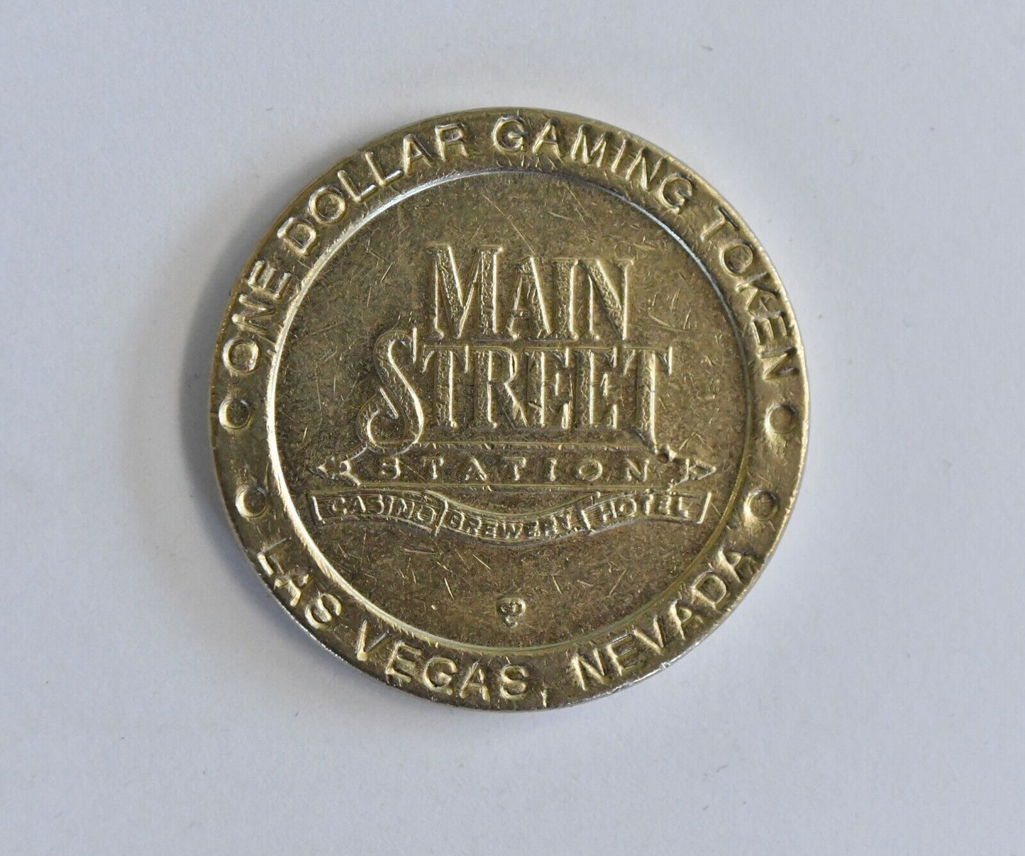 Vintage Mainstreet Station Hotel Casino Dollar Slot Gaming Token Las Vegas NV