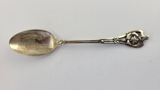 State Capital Topeka Kansas Sterling Silver 5 3/4" Souvenir Spoon .71oz.