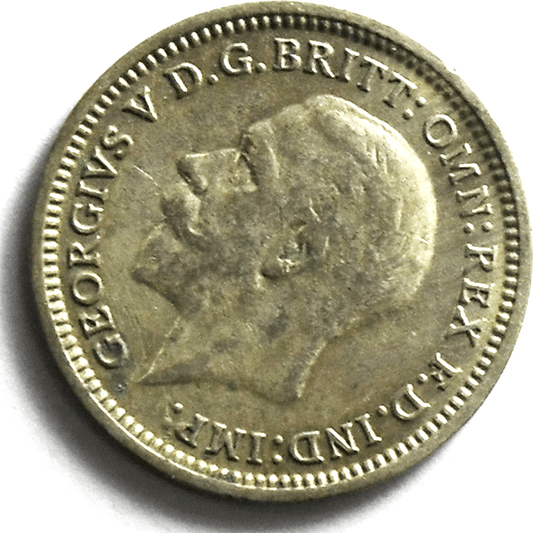 1935 Great Britain 3 Pence Silver Coin KM# 831