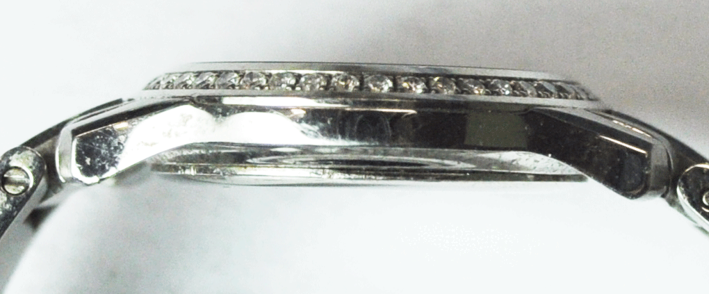 Women's Movado Factory Diamond Bezel 92 G4 825 24mm Stainless Museum Wristwatch