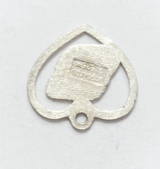 Sterling Silver #8 in Heart LogoArt Cutout Pendant Charm 18mm x 19mm Earnhardt