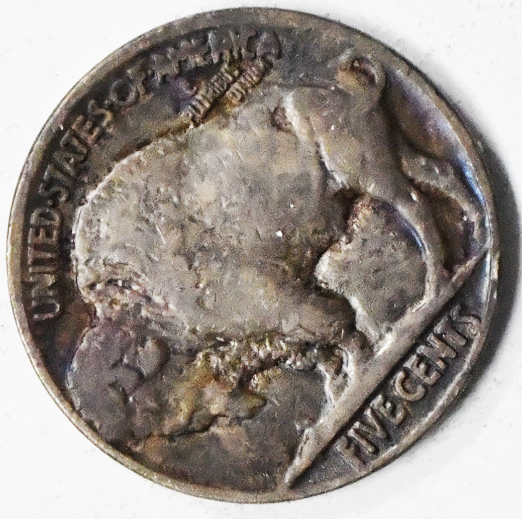 1913 Type 2 5c Buffalo Nickel Rare Five Cents US Coin Philadelphia