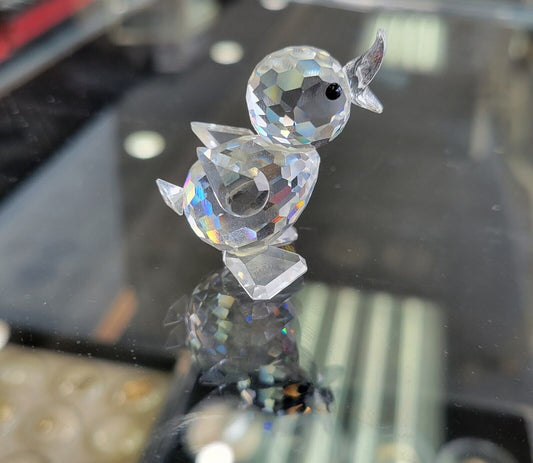 Vintage Swarovski Crystal Miniature Drake Duckling Bird No Box Austria