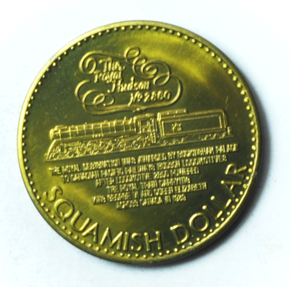 Squamish Days British Columbia Trade Dollar $1 Canada 1984 Royal Hudson