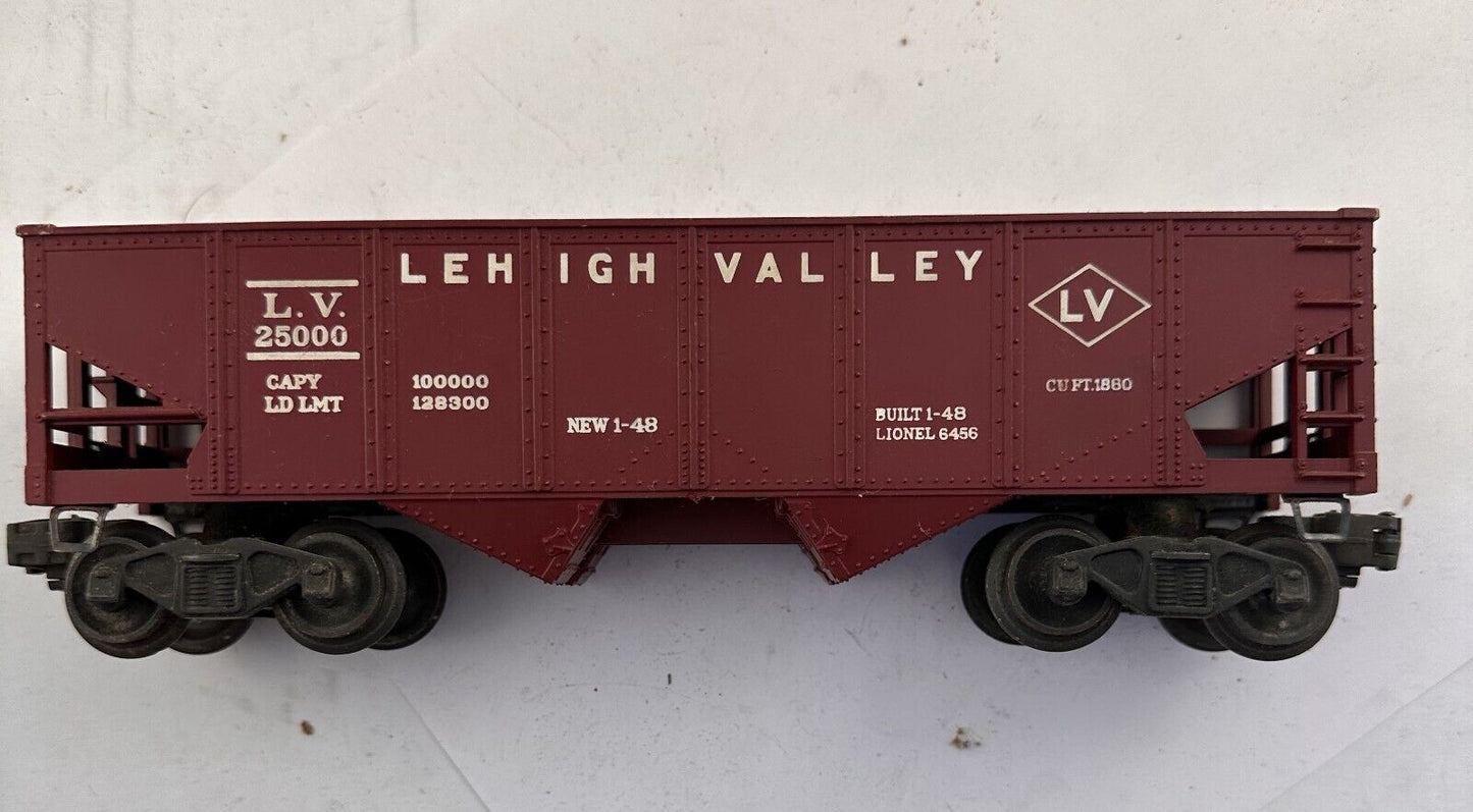 LIONEL Postwar 6456 MAROON LEHIGH VALLEY HOPPER