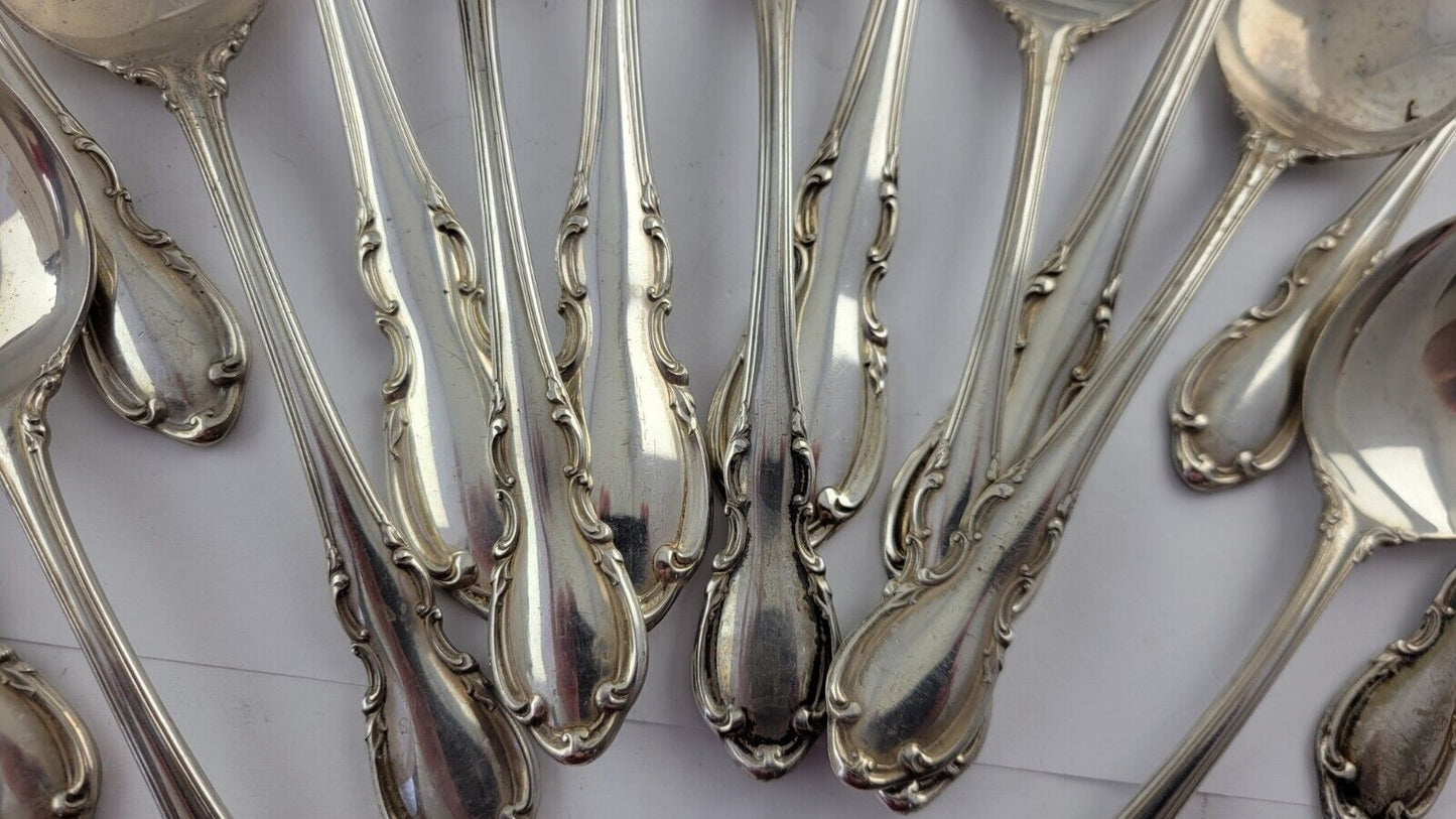 Legato by Towle Sterling Flatware 16 Piece Set Of Serving Utencils & Soup Spoons