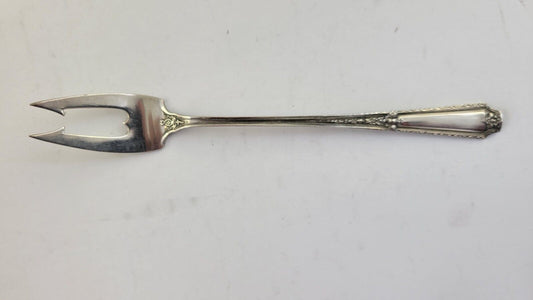 Louis XIV By Towle Sterling Silver Pickle/Olive Fork 2-Tine with Barbs 6 1/4"