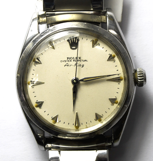 1958 Men's Rolex Air King 5500 34mm Stainless Steel Automatic 1530