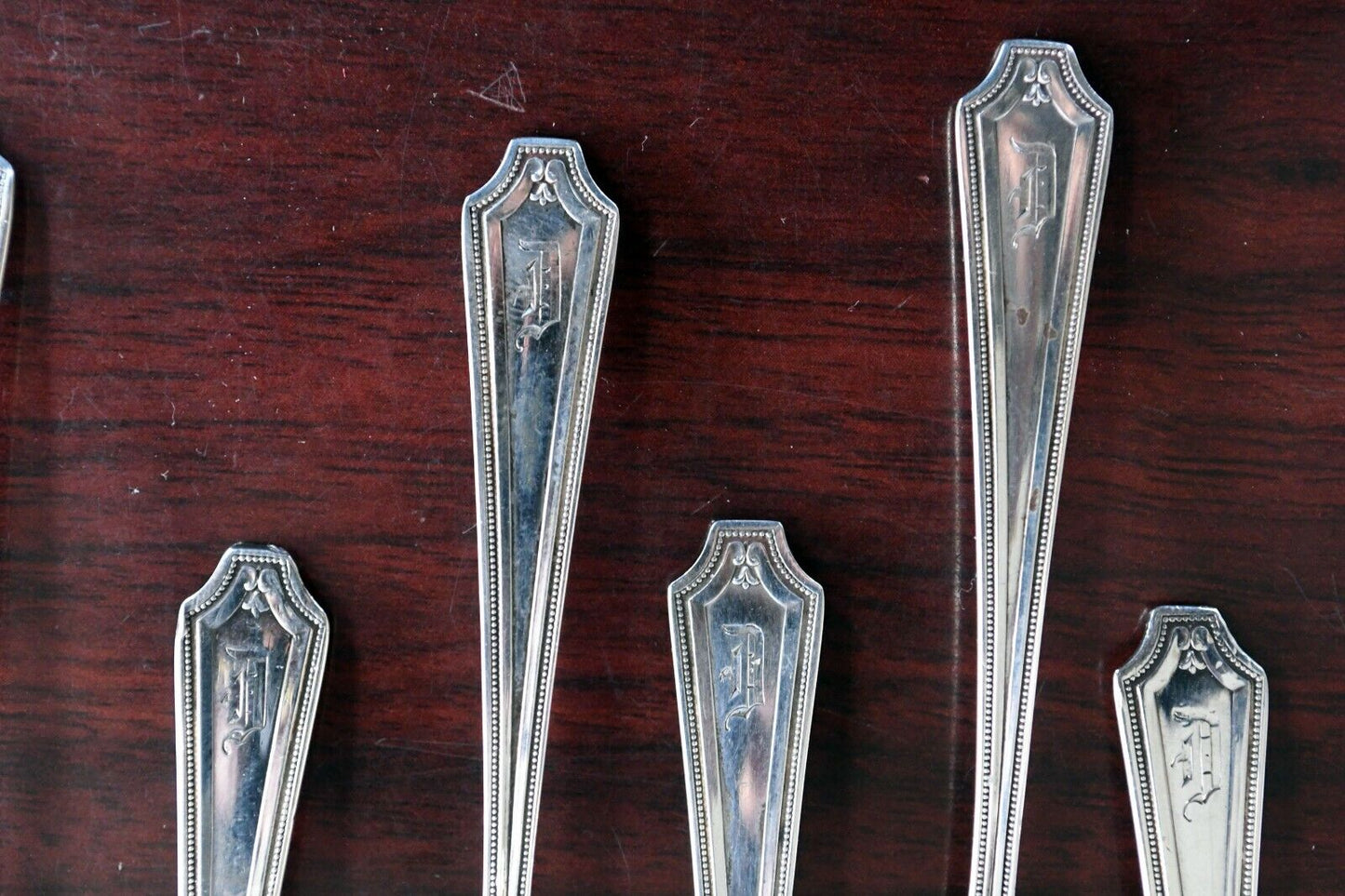 King Albert by Whiting Set of 6 Sterling Silver 4 1/8" Demitasse Spoons 2 oz.