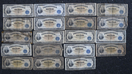 19-  No. 66  Philippines One 1 Pesos Banknotes Victory Short Snorter