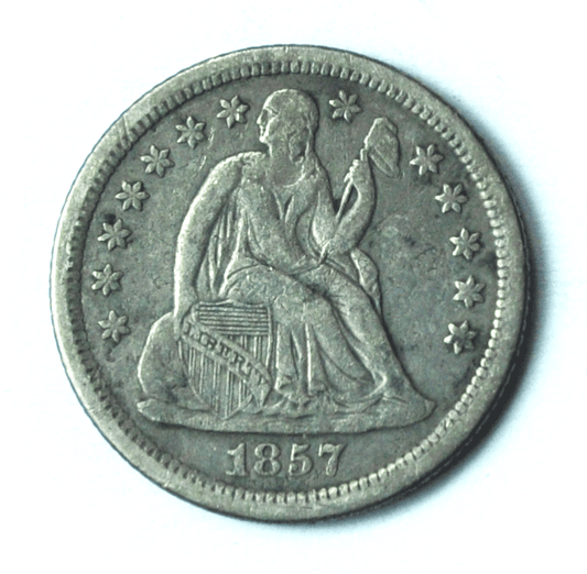 1857 O 10c Seated Silver Dime Ten Cents New Orleans