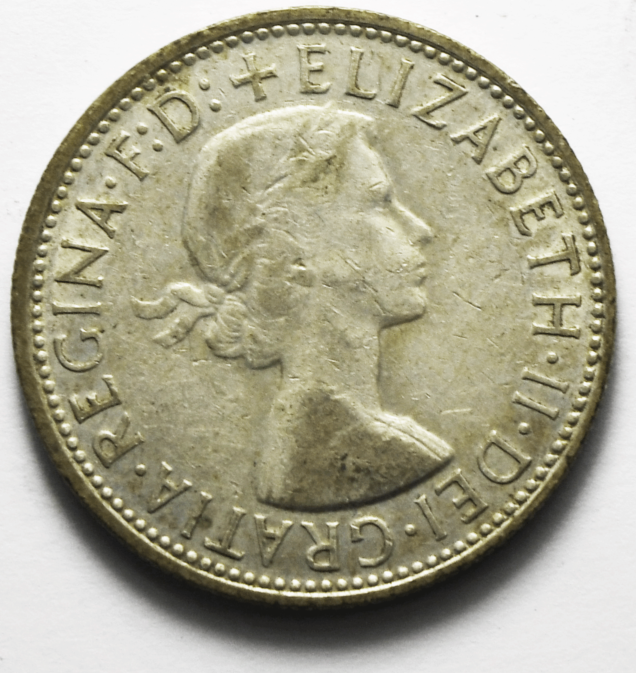 1962 Australia Florin Silver Coin KM# 60