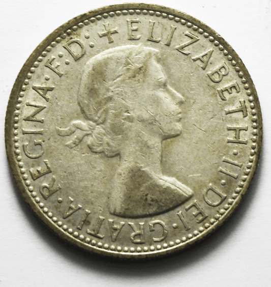 1962 Australia Florin Silver Coin KM# 60