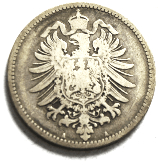 1878 A Germany Empire Silver One Mark KM# 7