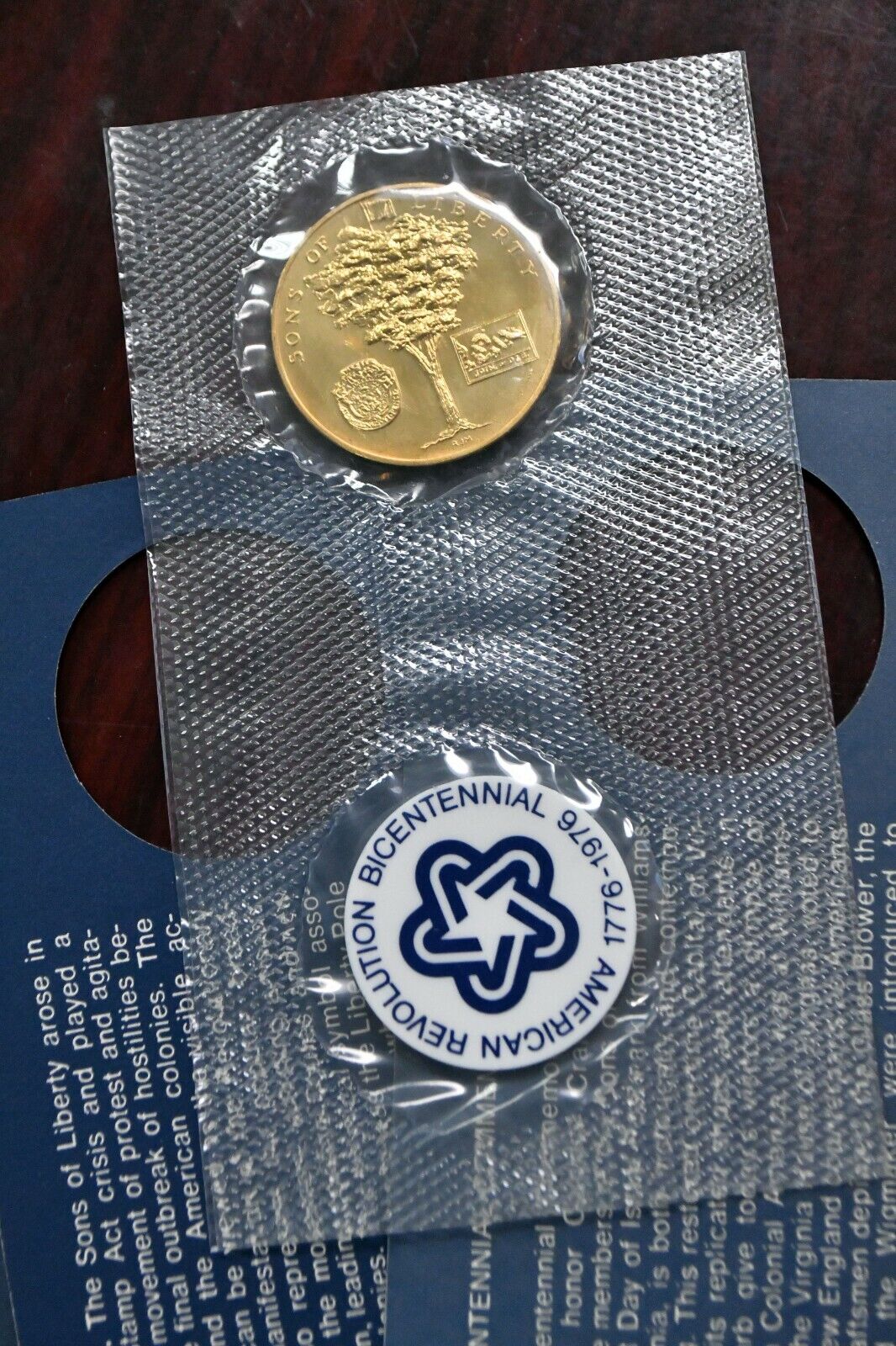 1972 American Revolution Bicentennial Medal Commemorative George Washington