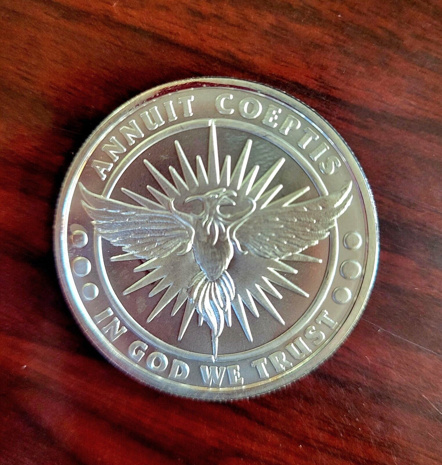 2006 Franklin Squires Annuit Coeptis 1oz .999 Silver Charles Squires Phoenix