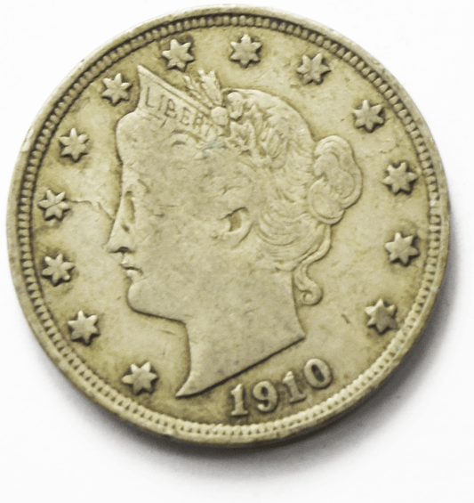 1910 5c V Liberty Nickel Five Cents Rare US Philadelphia