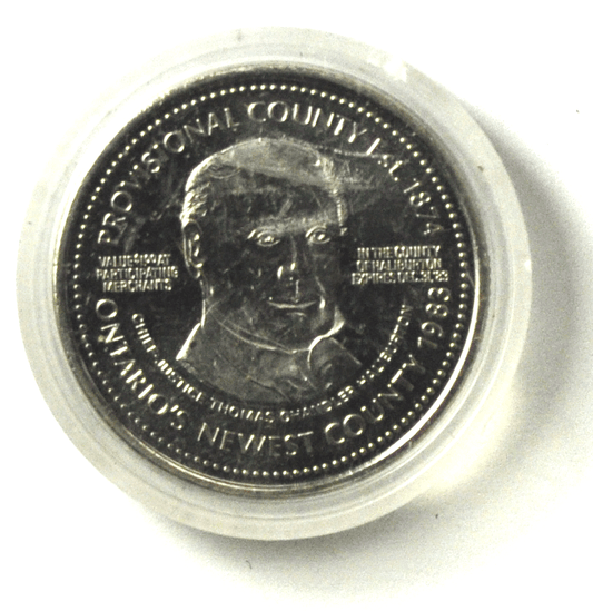 1983 Canada $1 Trade Token Haliburton Ontario Thomas Chandler