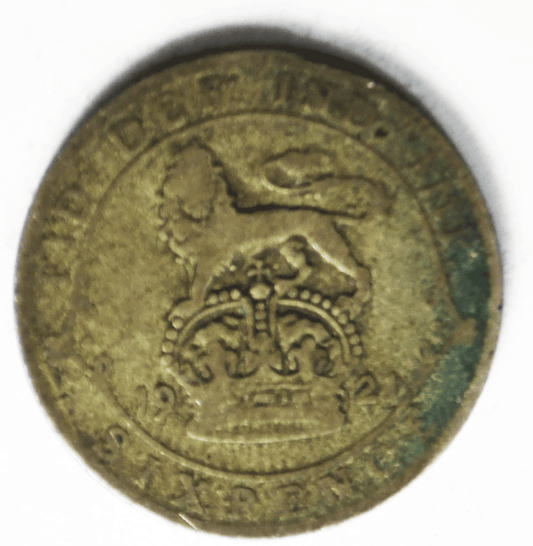1922 Great Britain 6 Six Pence KM# 815a.1 Silver Coin